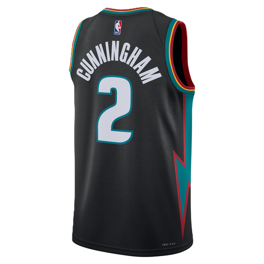 Detroit Pistons Charcoal 2025-2026 City Edition Jersey Cade Cunningham #2