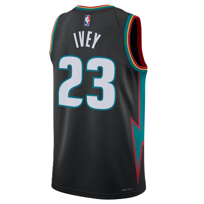 Detroit Pistons Charcoal 2025-2026 City Edition Jersey Jaden Ivey #23