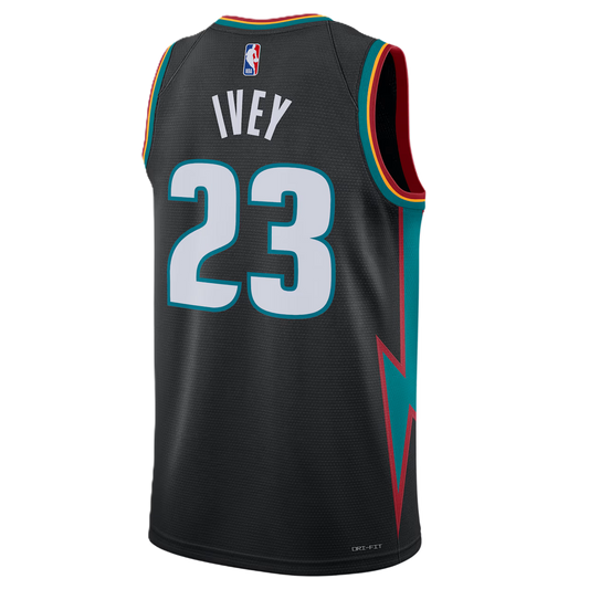 Detroit Pistons Charcoal 2025-2026 City Edition Jersey Jaden Ivey #23