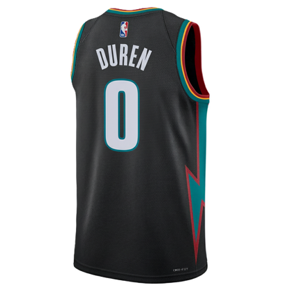 Detroit Pistons Charcoal 2025-2026 City Edition Jersey Jalen Duren #0