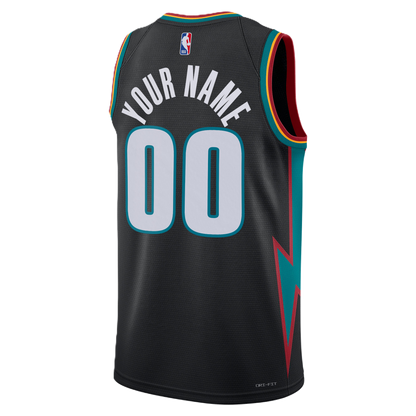 Detroit Pistons Charcoal 2025-2026 City Edition Jersey Custom