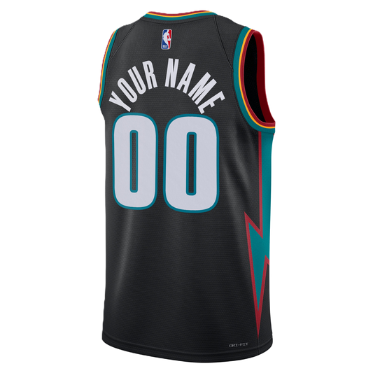 Detroit Pistons Charcoal 2025-2026 City Edition Jersey Custom