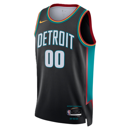 Detroit Pistons Charcoal 2025-2026 City Edition Jersey Custom