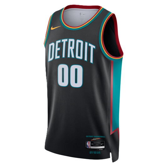 Detroit Pistons Charcoal 2025-2026 City Edition Jersey Custom