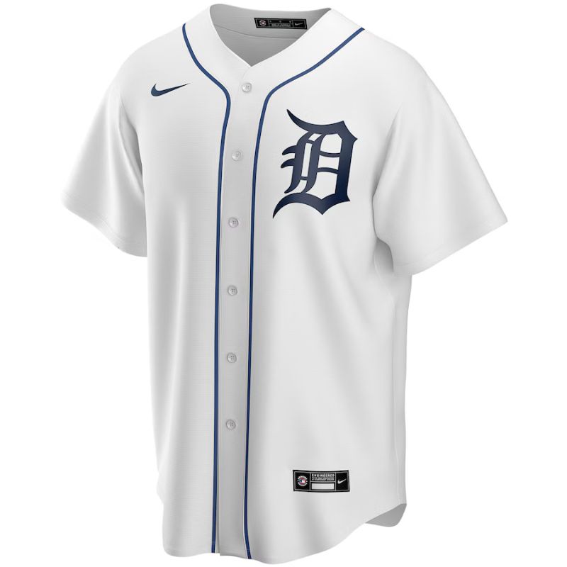 Detroit Tigers Custom Home Jersey front