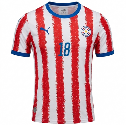Paraguay 2026 Home Jersey Diego Gómez #18