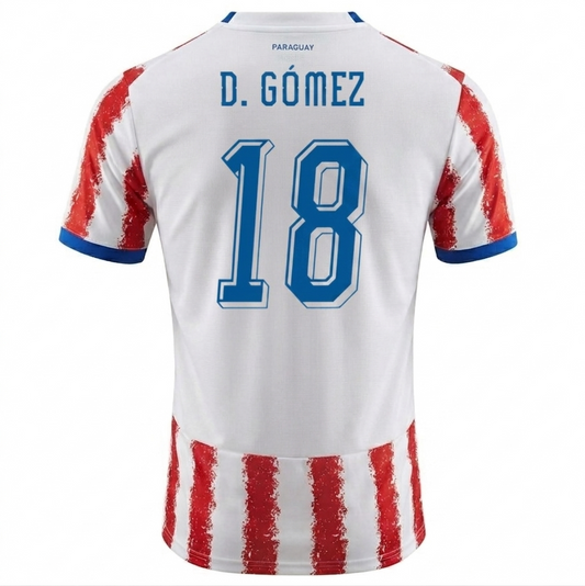 Paraguay 2026 Home Jersey Diego Gómez #18