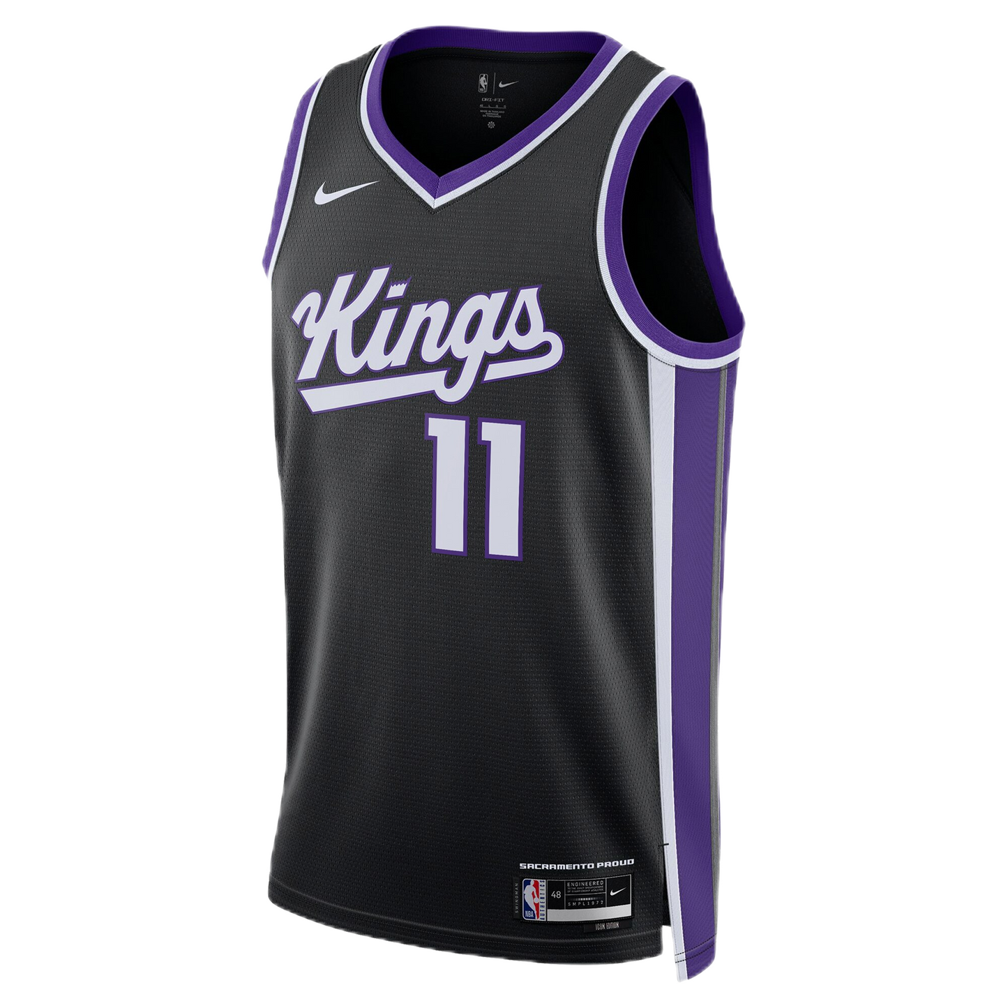 Sacramento Kings Black Icon Jersey Domantas Sabonis #11