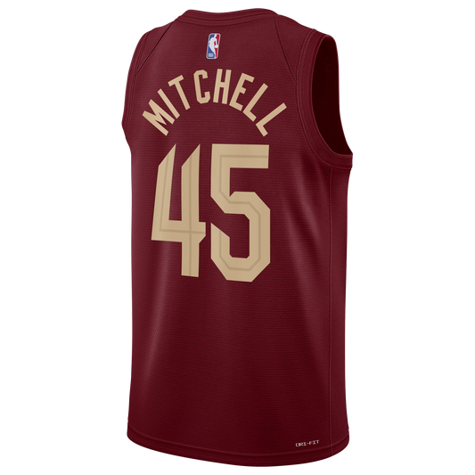 Cleveland Cavaliers Burgundy Icon Jersey Donovan Mitchell #45