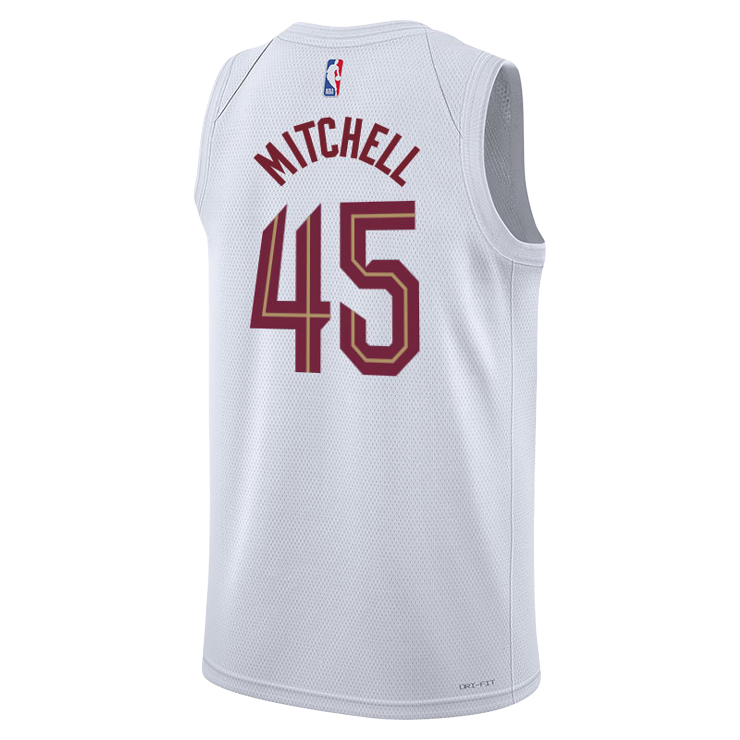 Cleveland Cavaliers White Association Jersey Donovan Mitchell #45