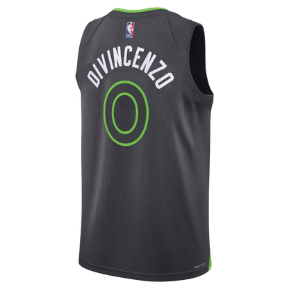 Minnesota Timberwolves Charcoal Statement Jersey Donte DiVincenzo #0
