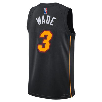 Miami Heat Black Mashup Jersey Dwyane Wade #3