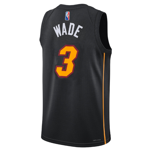 Miami Heat Black Mashup Jersey Dwyane Wade #3