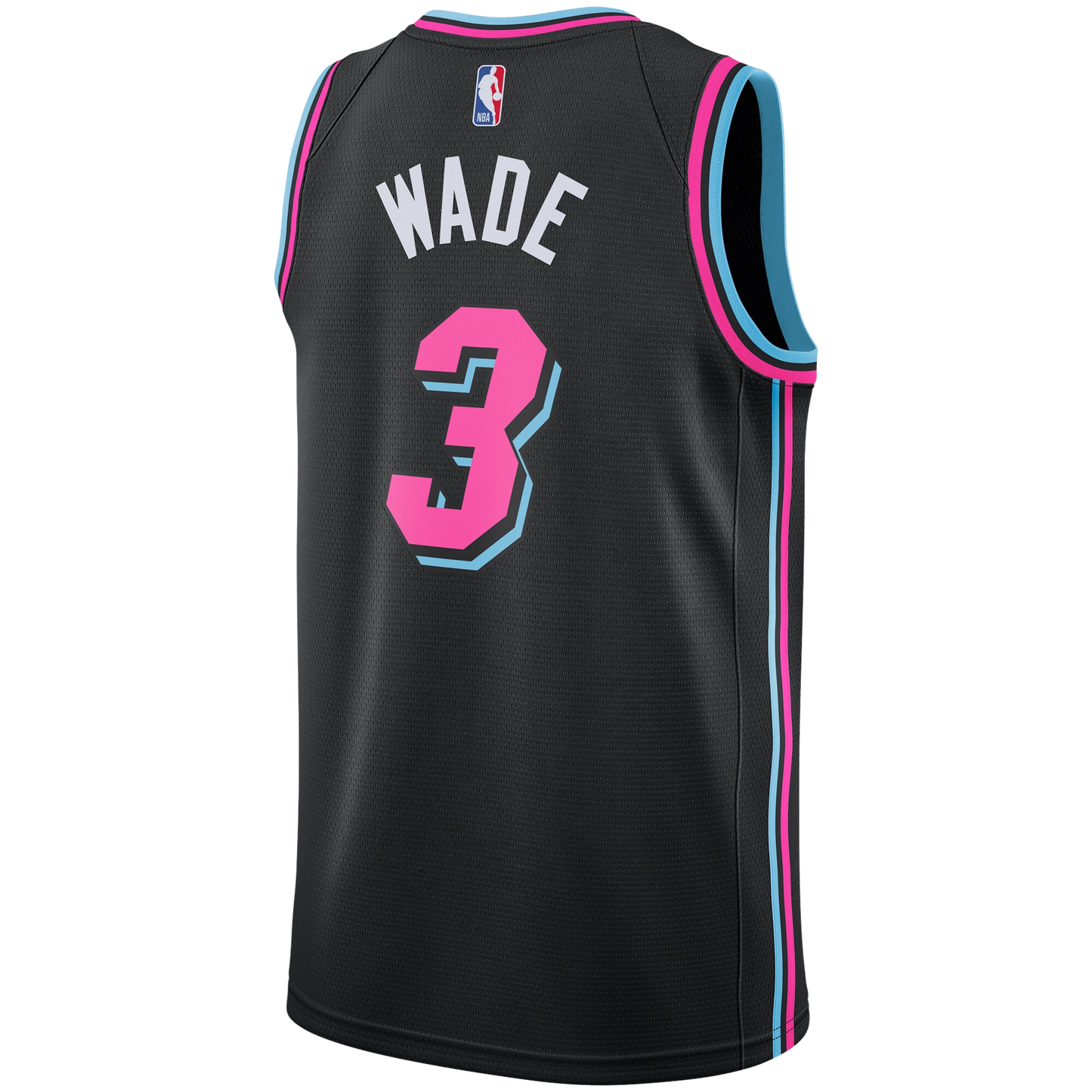 Miami Heat Black Vice Nights Jersey Dwyane Wade #3