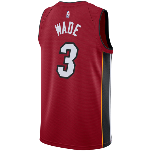 Miami Heat Red Statement Jersey Dwyane Wade #3