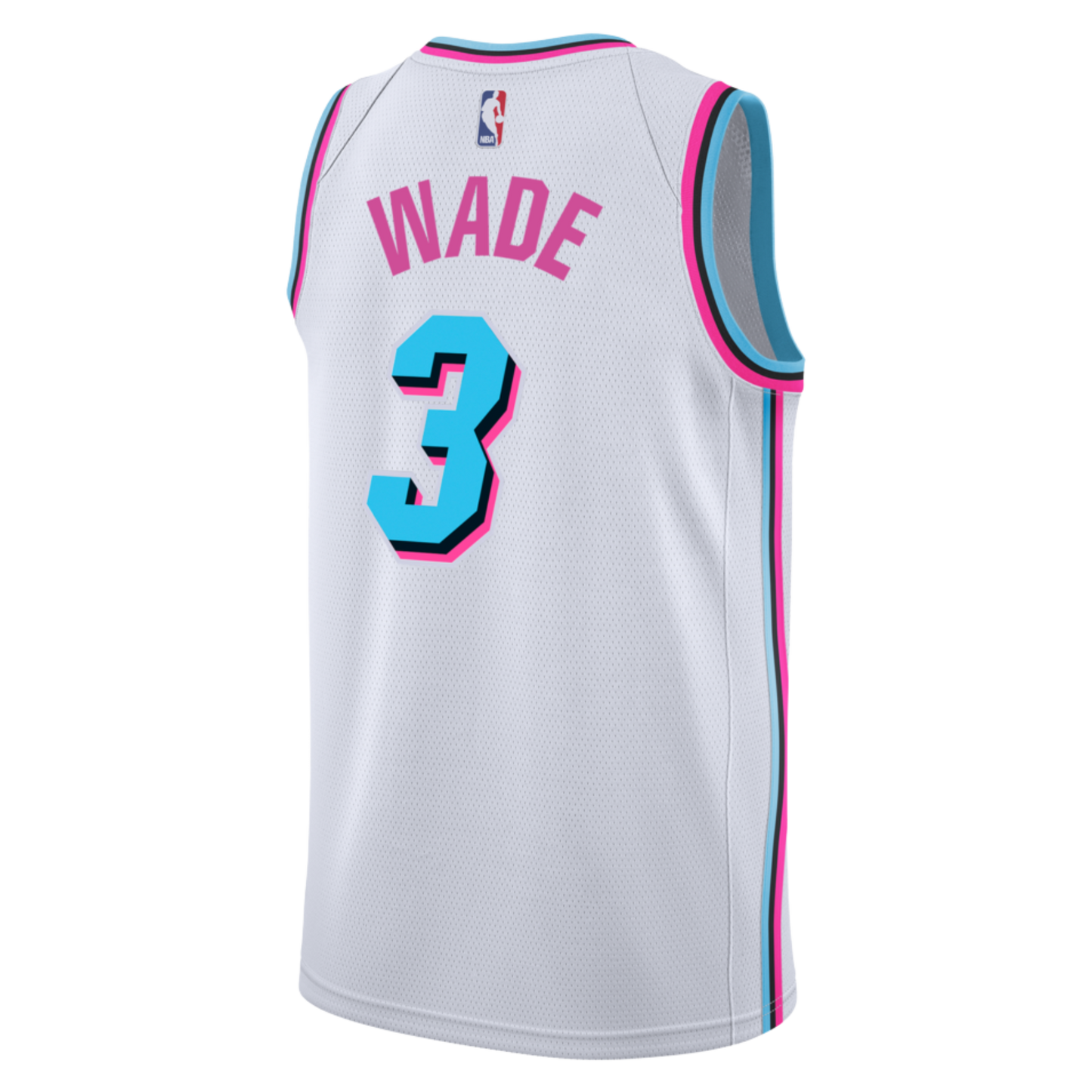 Miami Heat White Original Vice Jersey Dwyane Wade #3