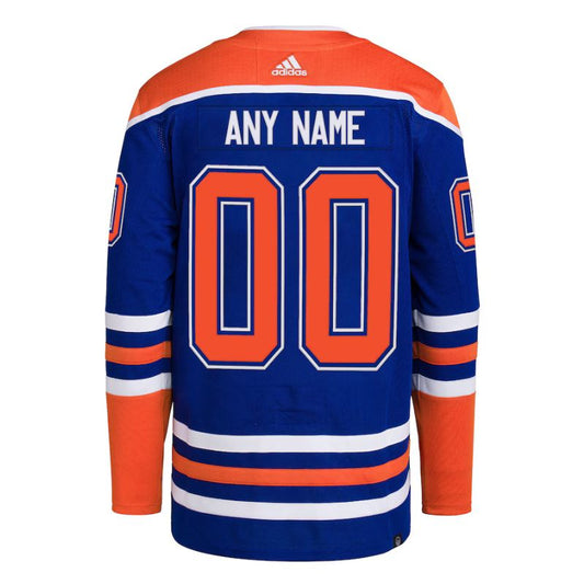 Edmonton Oilers Custom Home Jersey back