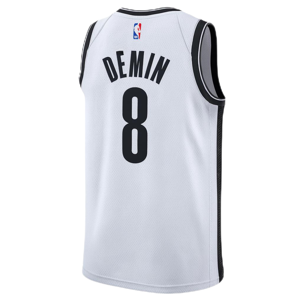 Brooklyn Nets White Association Jersey Egor Dёmin #8