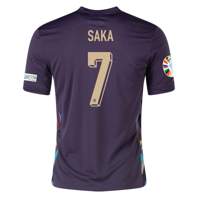 England 2024 Away Jersey Saka #7 back