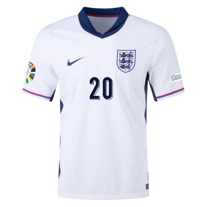 England 2024 Home Jersey Foden #20 front