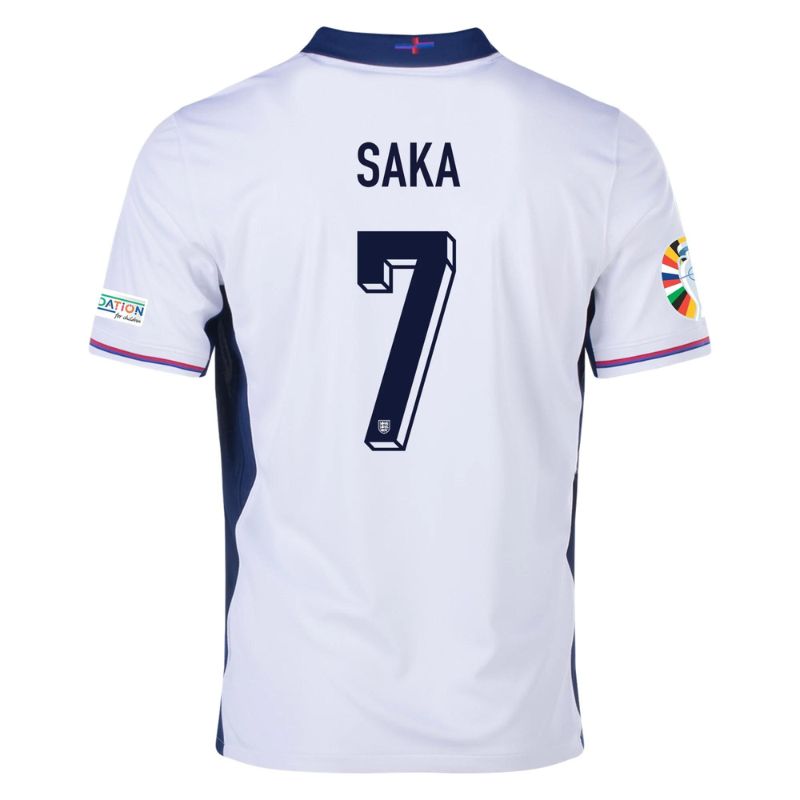 England 2024 Home Jersey Saka #7 back