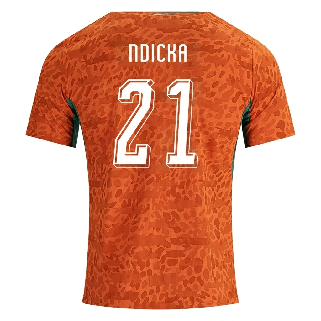 Ivory Coast 2026 Home Jersey Evan Ndicka #21