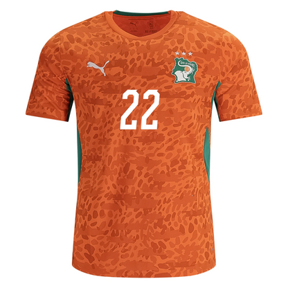 Ivory Coast 2026 Home Jersey Evann Guessand #22