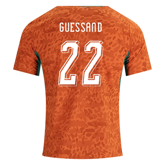 Ivory Coast 2026 Home Jersey Evann Guessand #22