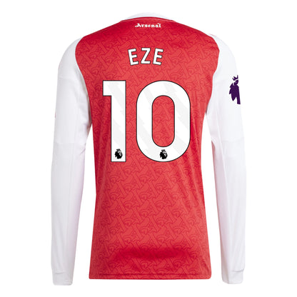 Arsenal 25/26 Long Sleeve Home Jersey Eze #10