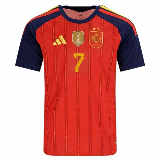Spain 2026 Home Jersey Ferran Torres #7 - 2 Stars