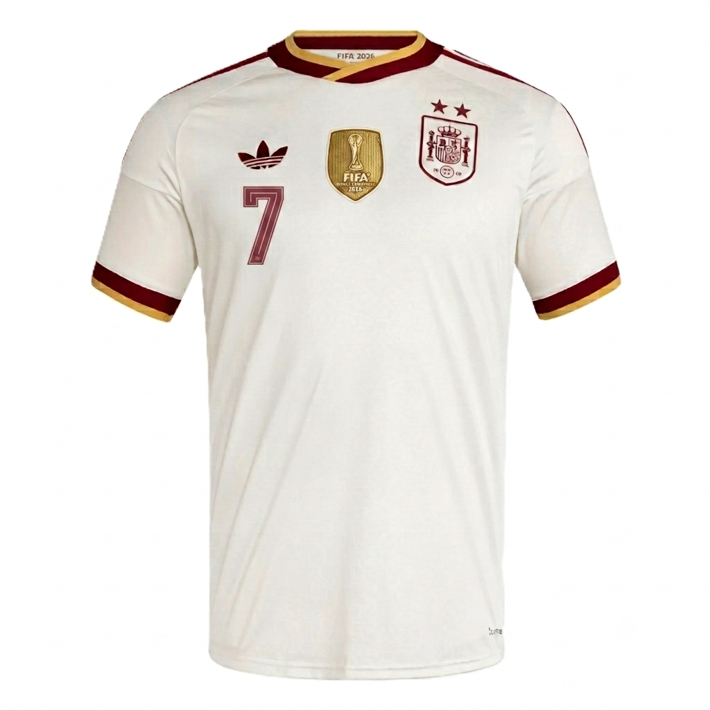 Spain 2026 Away Jersey Ferran Torres #7 - 2 Stars