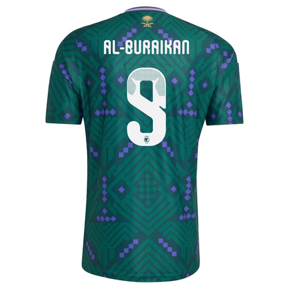 Saudi Arabia 2026 Home Jersey Firas Al-Buraikan #9