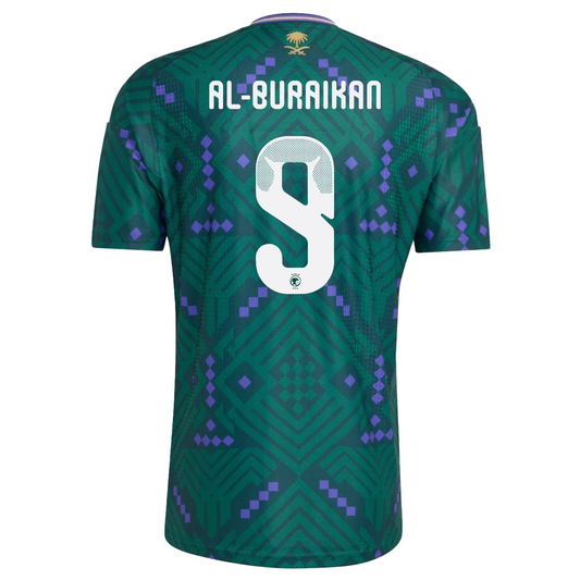 Saudi Arabia 2026 Home Jersey Firas Al-Buraikan #9
