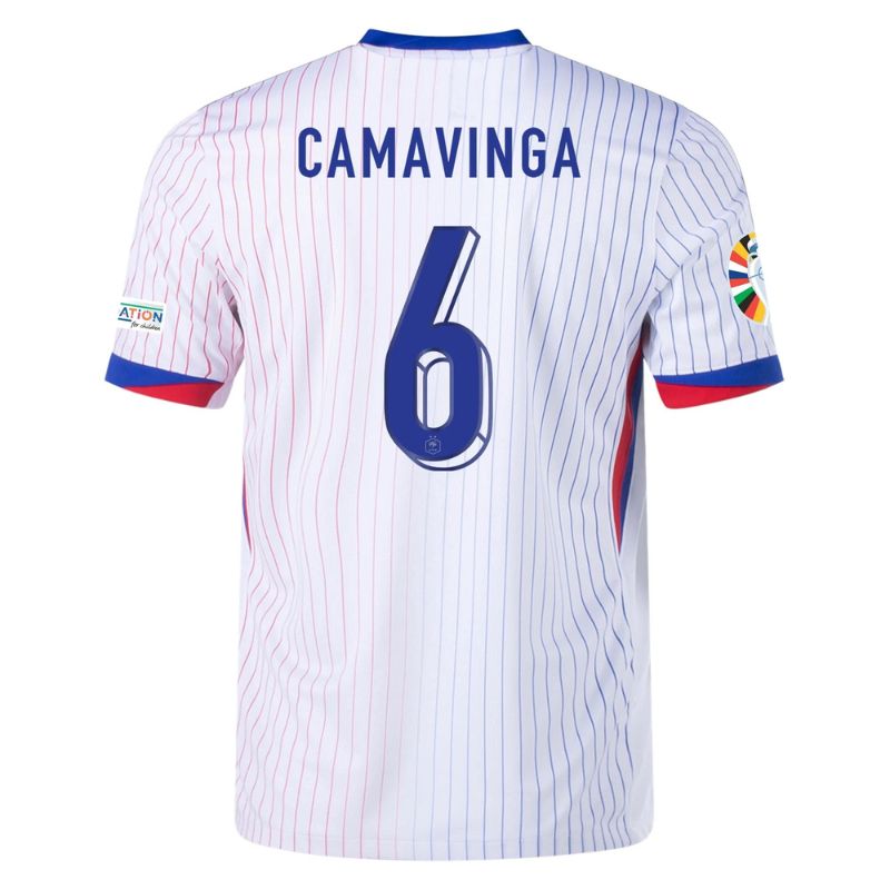 France 2024 Away Jersey Camavinga #6 back