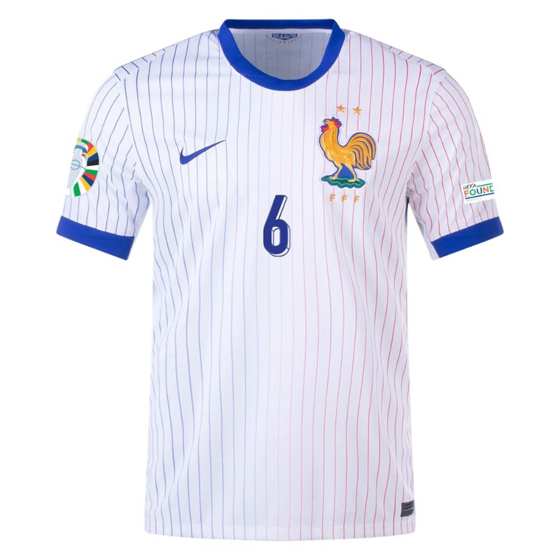 France 2024 Away Jersey Camavinga #6 front