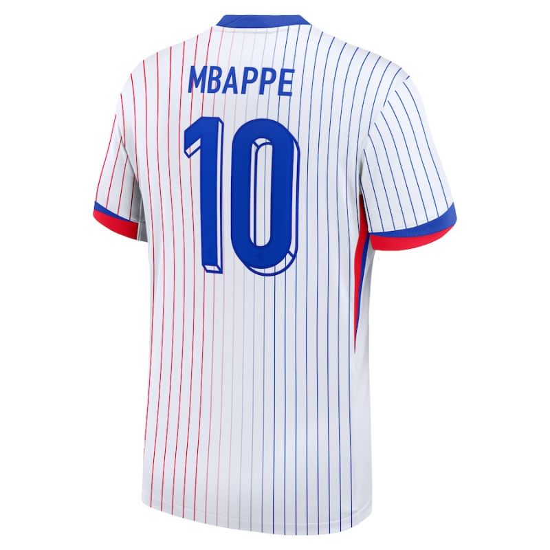 France 2024 Away Jersey Mbappe #10 back