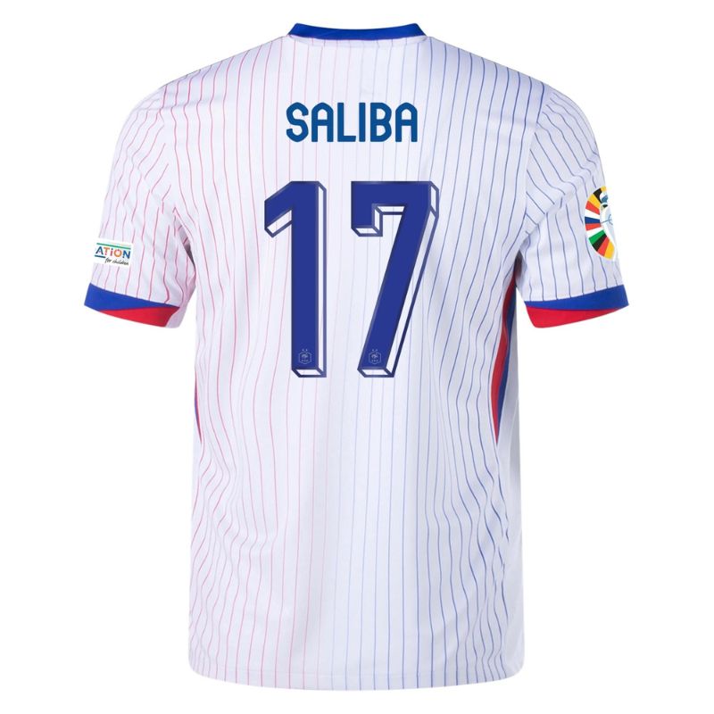 France 2024 Away Jersey Saliba #17 back