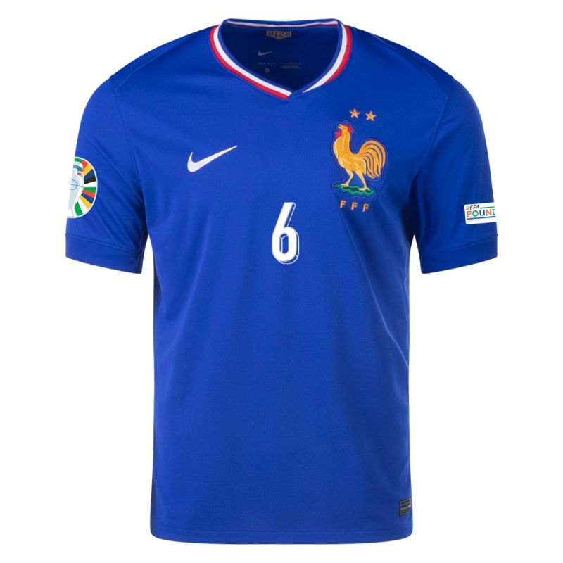 France 2024 Home Jersey Camavinga #6 front