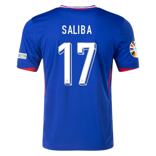 France 2024 Home Jersey Saliba #17 back