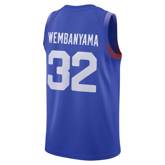 France Basketball 2024 Wembanyama Jersey back