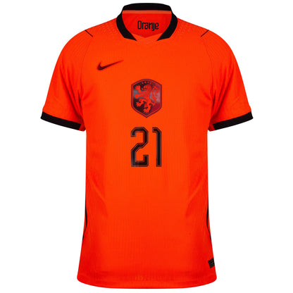 Netherlands 2026 Home Jersey Frenkie De Jong #21