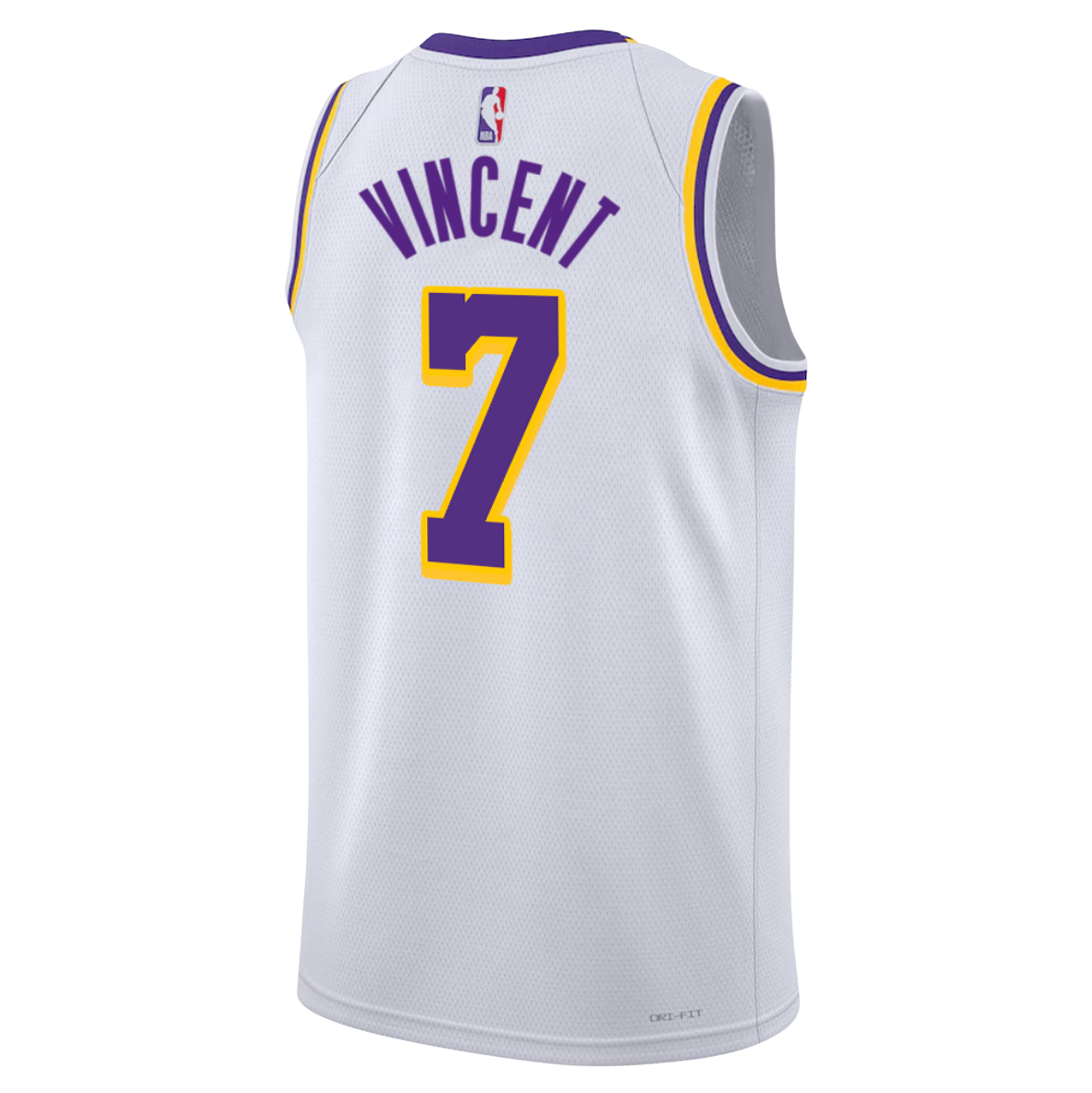 Los Angeles Lakers White Association Jersey Gabe Vincent #7