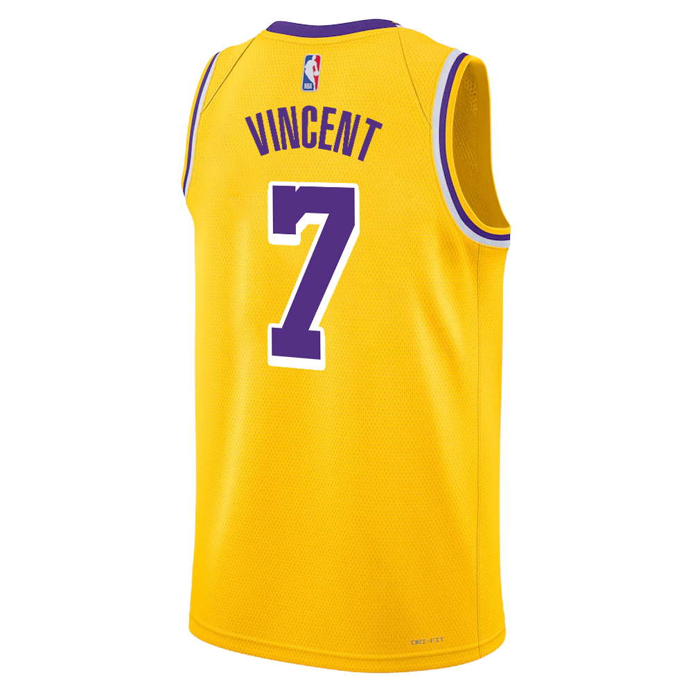 Los Angeles Lakers Yellow Gold Icon Jersey Gabe Vincent #7