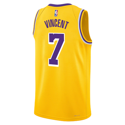 Los Angeles Lakers Yellow Gold Icon Jersey Gabe Vincent #7