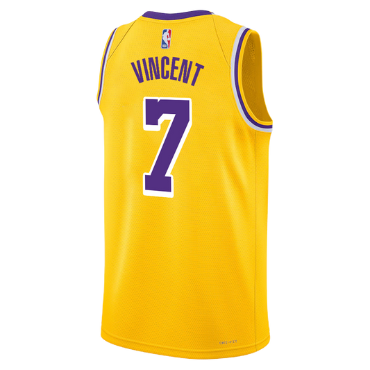 Los Angeles Lakers Yellow Gold Icon Jersey Gabe Vincent #7