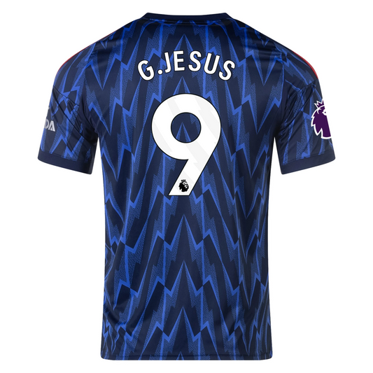 Arsenal 25/26 Away Jersey Gabriel Jesus #9