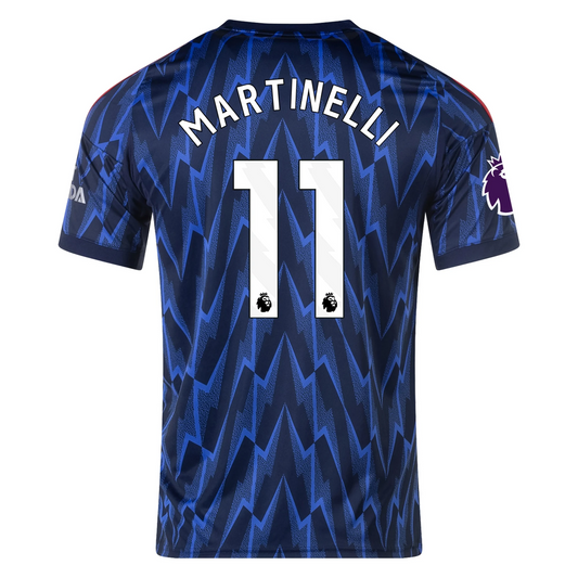 Arsenal 25/26 Away Jersey Gabriel Martinelli #11
