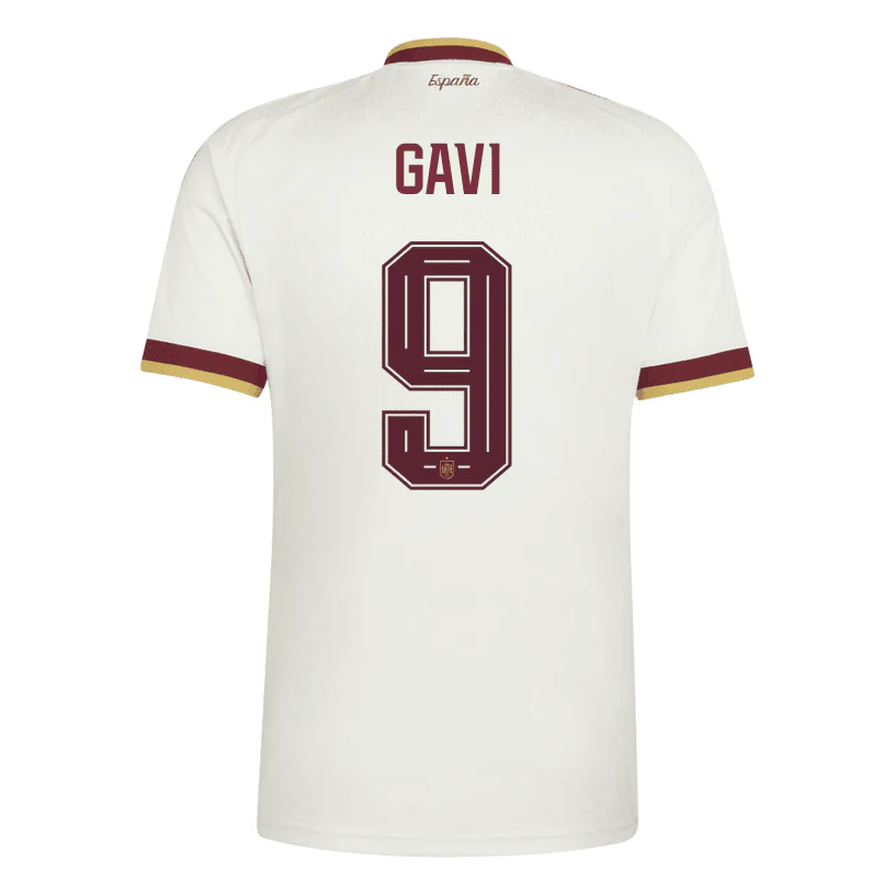 Spain 2026 Away Jersey Gavi #9 - 2 Stars
