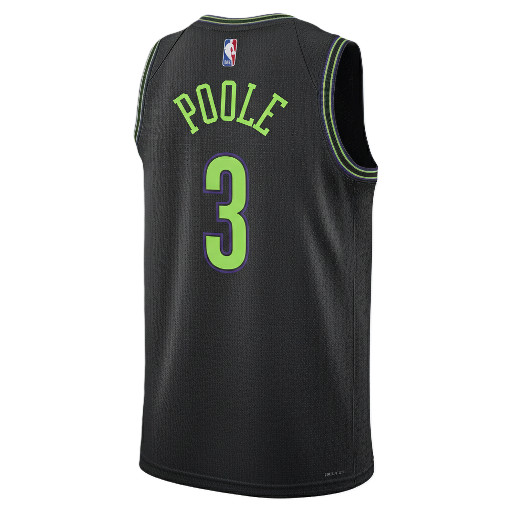 New Orleans Pelicans Black 2025-2026 City Edition Jersey Jordan Poole #3