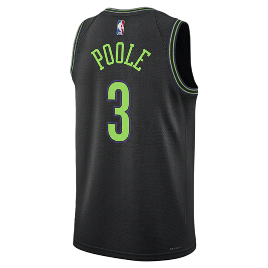 New Orleans Pelicans Black 2025-2026 City Edition Jersey Jordan Poole #3